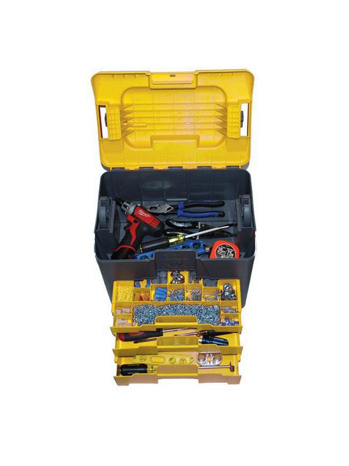 Product image for Rack-A-Tiers Manufacturing 66536 Blue/Black Lift-n-Lok Specialty Tool Box