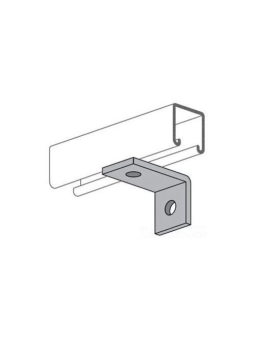 Product image for Power-Strut PS 2144 3 EG Electrogalvanized Gussetted Corner Single Channel Angle Fitting