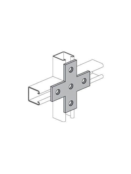 Product image for Unistrut PS 712 EG Electrogalvanized Channel Cross Plate