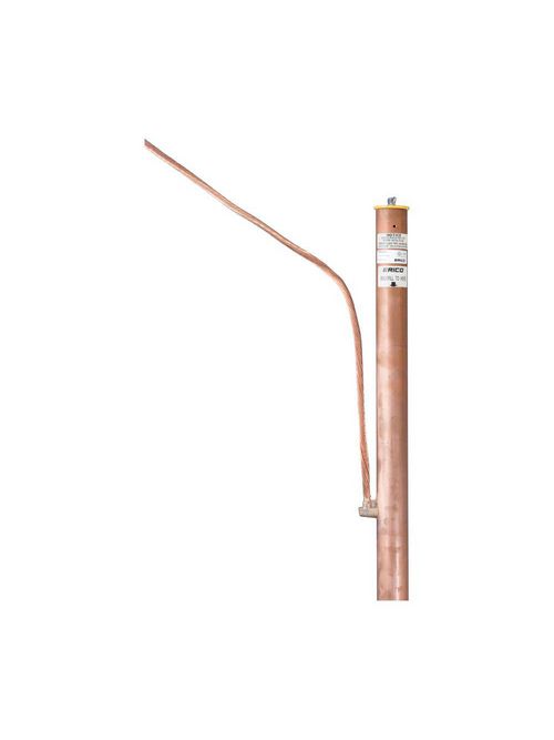 Product image for Erico ECRV101V10D Chemical Ground Electrode, Vertical/Down, 10' Electrode, 10' Pigtail, #2 Stranded, Kit