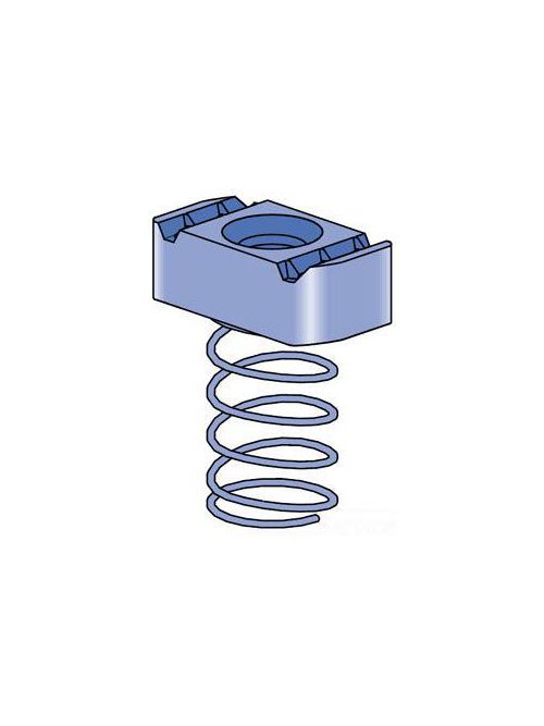 Product image for Unistrut P1006U1420SS 1-1/4 Inch-20 Stainless Steel 1-5/8 Inch Series Channel Spring Nut