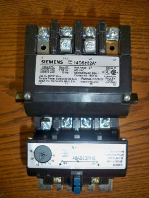 Product image for Starter motor 3-pole 3-phase solid-state 22A 240V