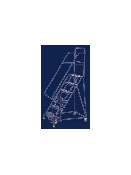 Product image for Louisville Ladder GSW2405 24 Inch Step Width 20 Inch Platform Height 5-Step Rolling Warehouse Ladder