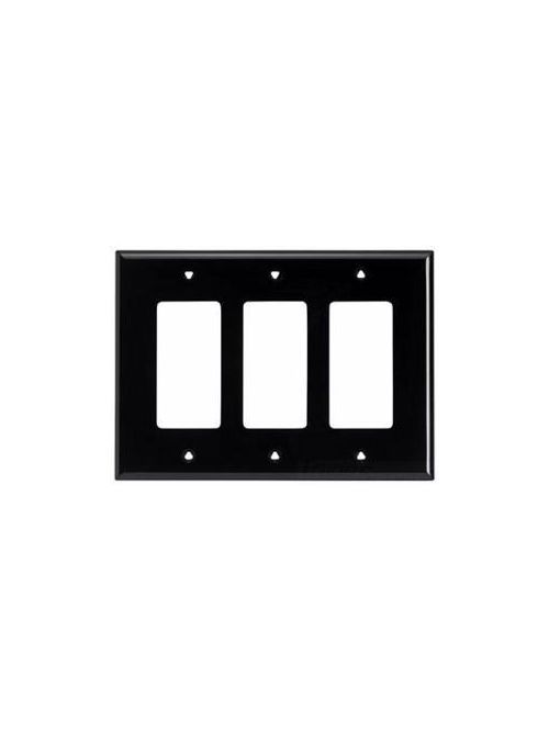 Product image for EWD PJ263BK Wallplate 3G Decorator