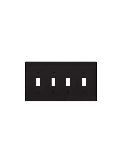 Product image for EWD PJ4BK Wallplate 4G Toggle Poly