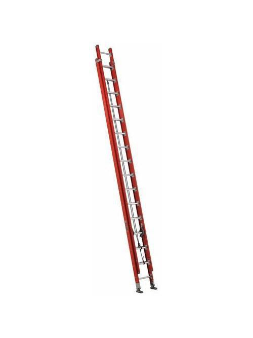 Product image for L-VIL FE7632 32FT FG EXTENSION LADDER TYPE IA 300LB PLT CONN FIBERGLASS EXTENSION LADDER Extension Ladder Type IA 300lbs