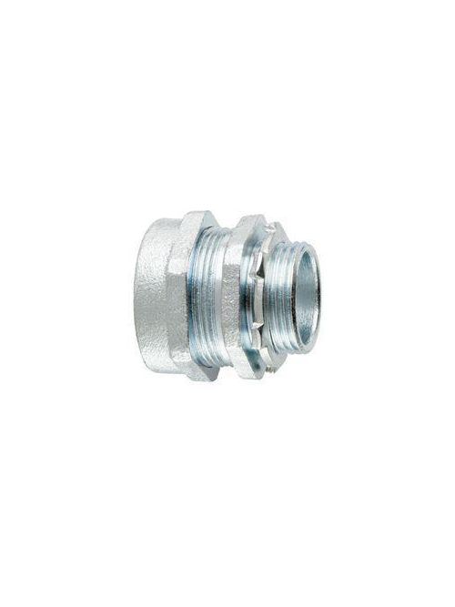 Product image for Crouse-Hinds Series CPR5US 1-1/2 Inch Malleable Iron Non-Insulated Straight Compression Rigid Conduit Connector
