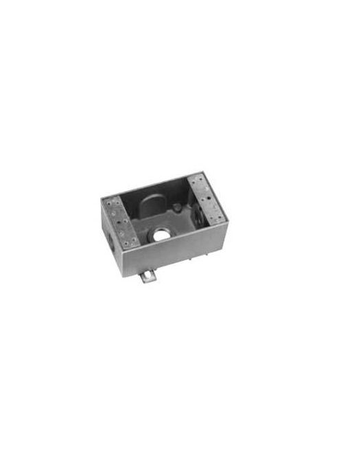 Product image for Rectangular box 3 holes 3/4" no cover