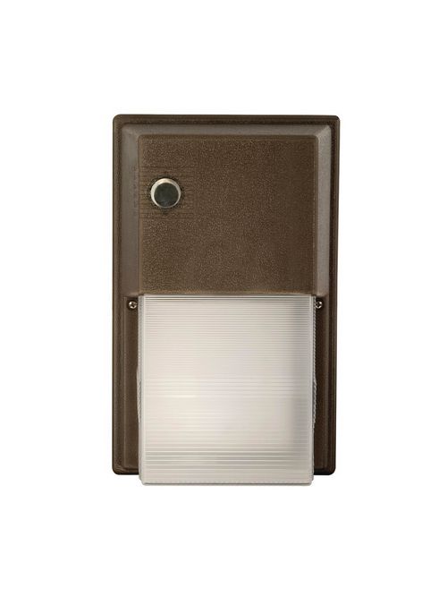 Product image for Current LT NRG-356L-5K-U Outdoor Wallpack, Photocontrol, LED Lamp, 17W, 120-277V, Bronze