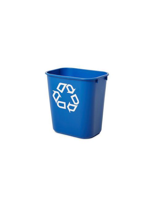 Product image for RUBM FG295573BLUE DESKSIDE RECYCLING CONTR SMALL 13 QTS