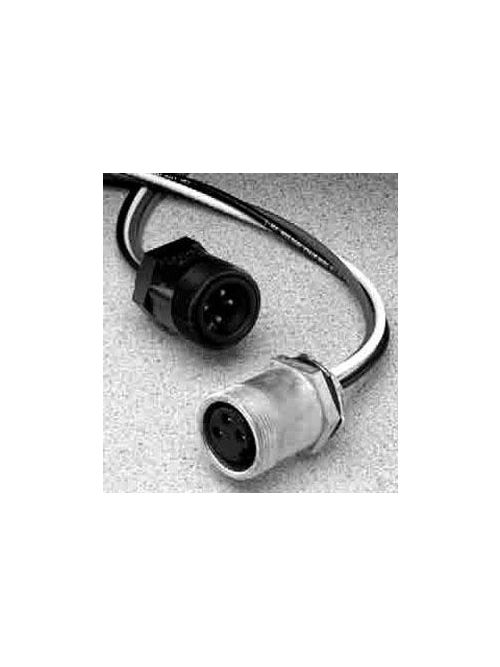 Product image for Crouse-Hinds Series X8653-16P 15 Amp 600 Volt 4-Pole 14 AWG 12 Inch Lead Male Receptacle