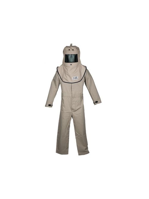 Product image for Set CAT4 suit hood & coverall khaki LG