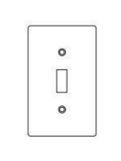 Hubbell Electrical Systems 1FT 1-Gang Stamped Aluminum Toggle Switch Cover Hubbell Electrical Systems 1FT 1-Gang Stamped Aluminum Toggle Switch Cover