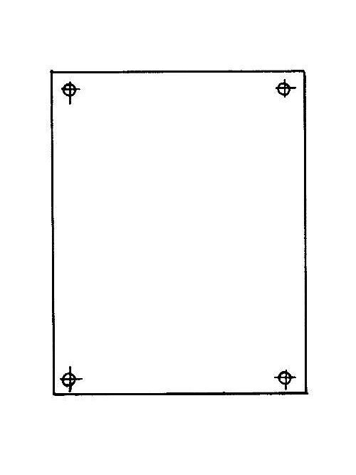 Carlon JP86 6.75 x 4.87 Inch 14 Gauge White Back Panel Carlon JP86 6.75 x 4.87 Inch 14 Gauge White Back Panel