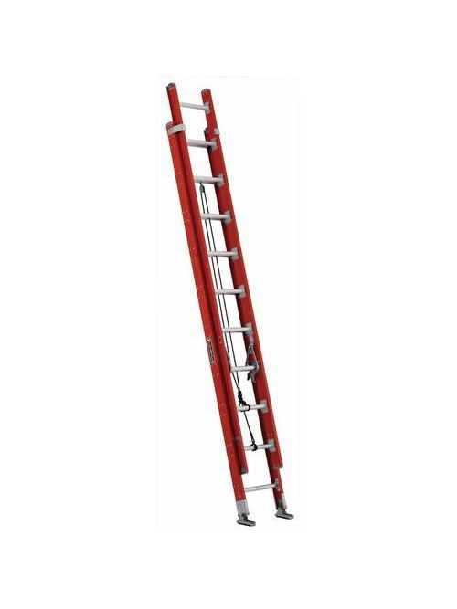 Product image for Louisville Ladder FE7220 20 Foot 300 lb Duty Rating Fiberglass Extension Ladder