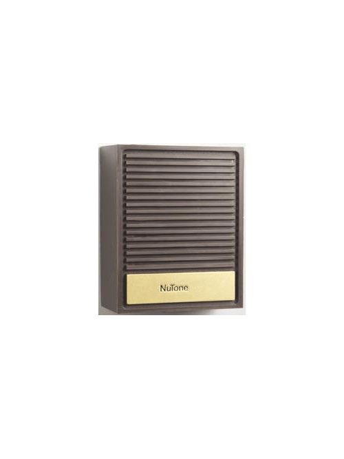 Product image for Broan ISA63 3-3/4 x 4-5/8 Inch Dark Brown/Brass Door Speaker