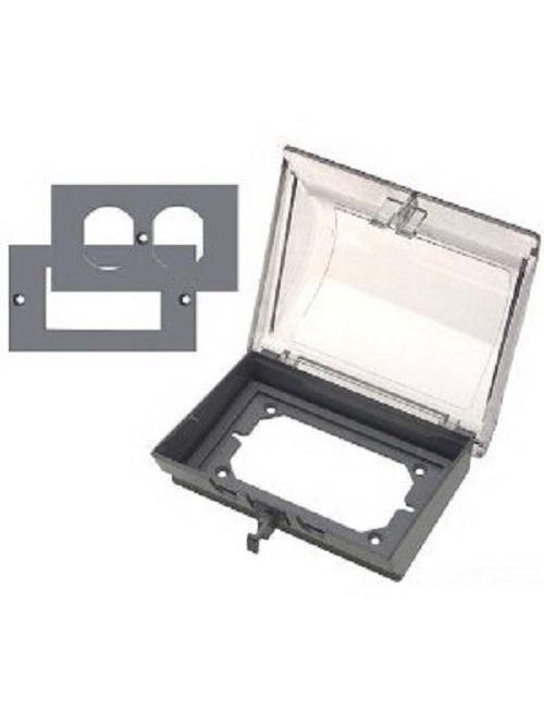 Product image for Carlon E9UHCRN Carlon 1-Gang Clear Horizontal Weatherproof Cover