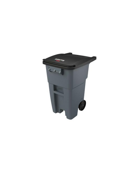 Product image for RUBM FG9W2700GRAY 50 GAL. BRUTE ROLLOUT CONTAINER