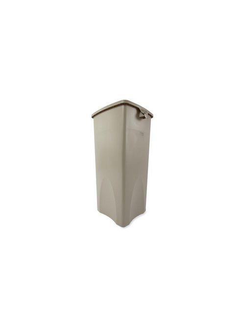 Product image for RUBM FG356988BEIG 23 GAL SQ BASE RECPT