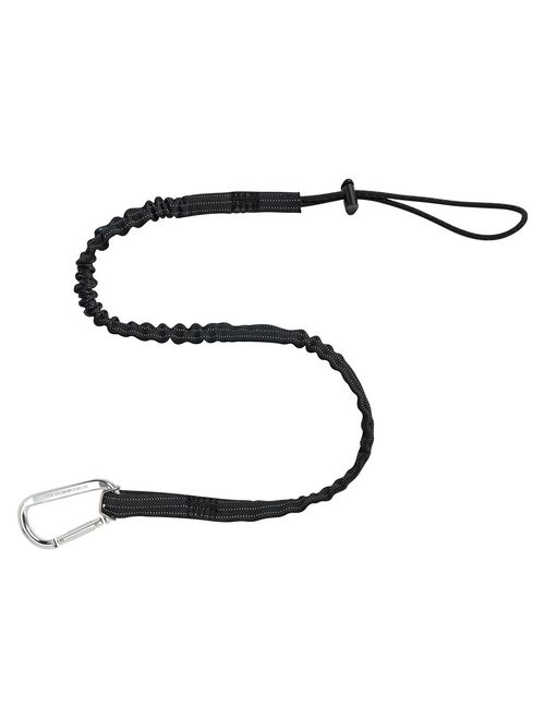 Product image for Ergodyne 19002 Squids 3100 Tool Lanyard, Carabiner + Loop, 10lb Capacity - Black