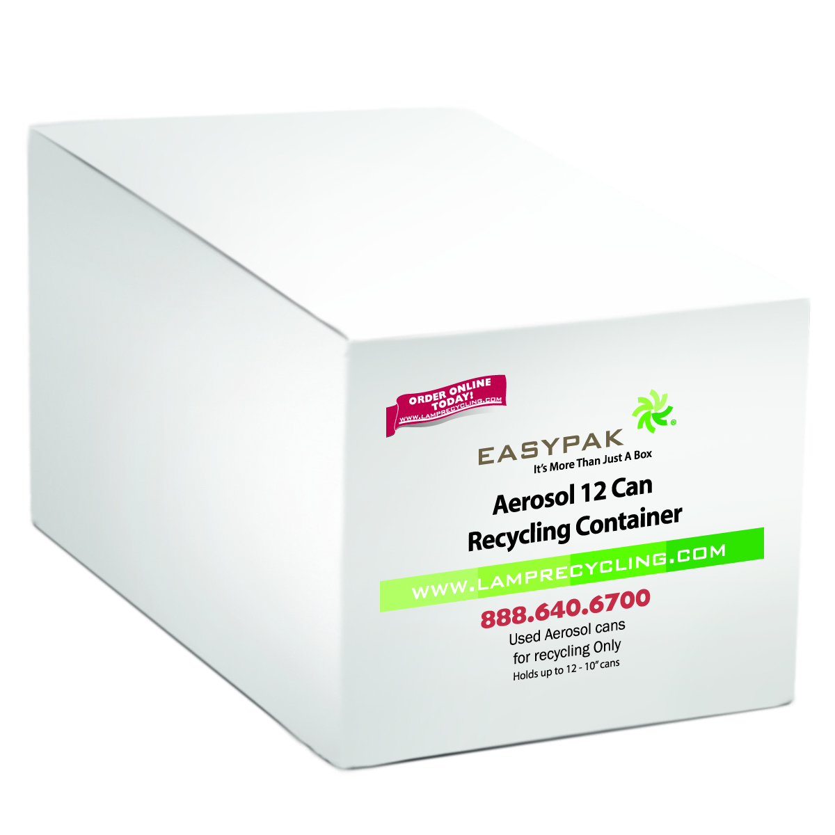 Product image for TerraCycle 510-2700 EasyPak™ Aerosol 12-Can Recycling Box