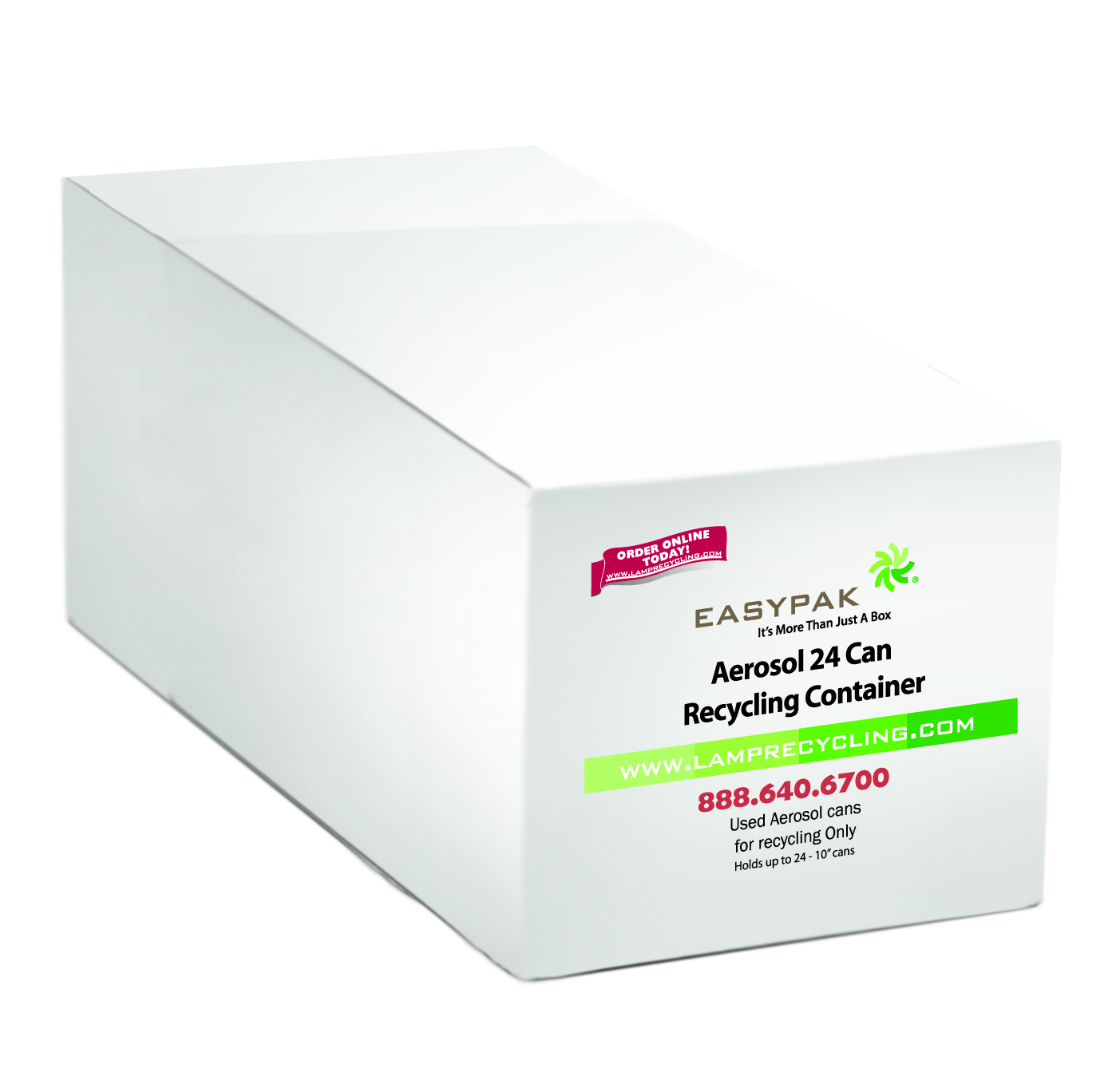 Product image for TerraCycle 510-2800 EasyPak™ Aerosol 24-Can Recycling Box