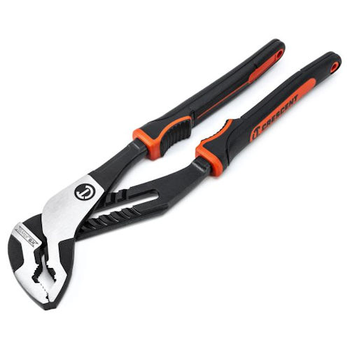 Product image for Crescent RTZ212CGV 12" Z2 K9™ V-Jaw Dual Material Tongue & Groove Pliers, Cushion Grip