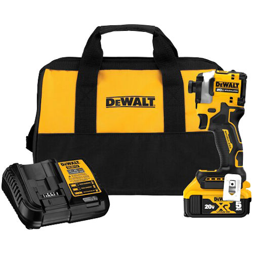 Product image for DeWalt DCF850P1 Atomic 20V MAX™ 1/4" Brushless Cordless 3-Speed Impact Driver Kit