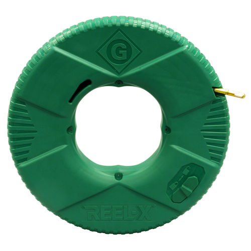 Product image for Greenlee RFTXF-100 (52087578) 100ft REEL-X Non-Conductive Fish Tape