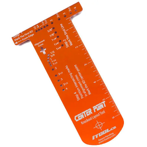 Product image for iTool CP02 Center Point™ Knockout Layout Tool