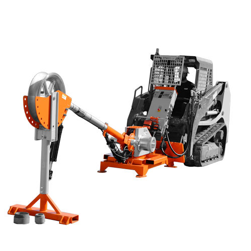 Product image for iTool MVP20K Cannon™ Hydraulic Cable Puller, 20,000lb Rated. Attaches to High Flow Skid Steer