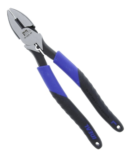 Product image for Ideal 30-3430 Pliers, Smart-Grip Side-Cutting w/Crimping Die 9-1/2"