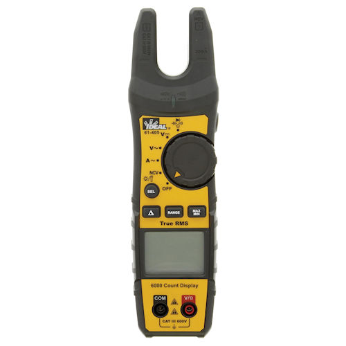 Product image for Ideal 61-405 200A AC TRMS Split Jaw Meter w/ Backlight & Flashlight, CAT III 600V