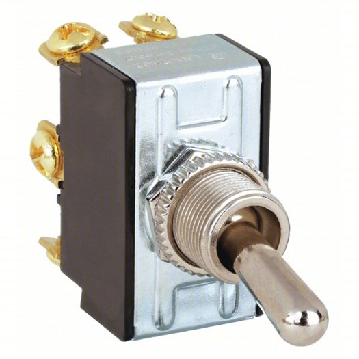 Product image for Ideal 774015 Toggle Switch Std & Heavy-Duty On-On CSA Ru Listed 125 227 Vac 20 10 Amp
