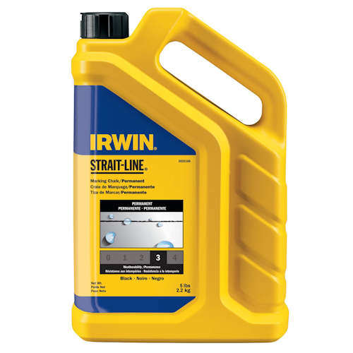 Product image for Irwin 2032160 Strait-Line® Black Permanent Marking Chalk, 5lb Bottle