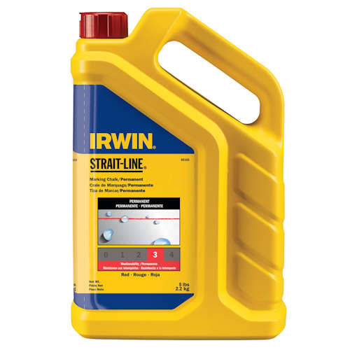 Product image for Irwin 65102 Strait-Line® Red Permanent Marking Chalk, 5lb Bottle