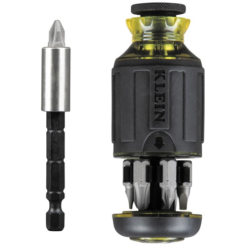 Product image for Klein 32308 8-in-1 Multi-Bit Adjustable Length Stubby Screwdriver