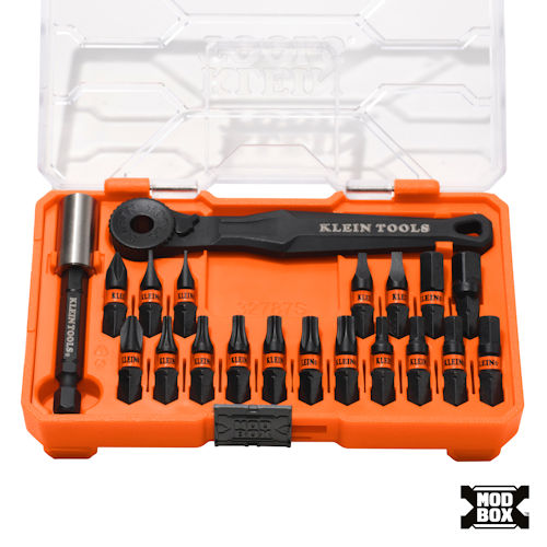 Product image for Klein 32787S 20pc Proflex Micro Ratchet & Impact Bit Set