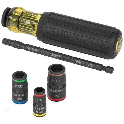 Product image for Klein 32900 7-in-1 Impact Flip Socket w/ Handle