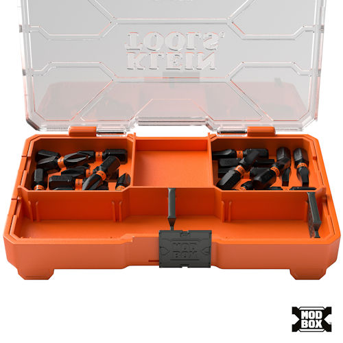 Product image for Klein 33002S 20pc Slim ProFlex Impact Bit Pack, Phillips #2 & Square #2