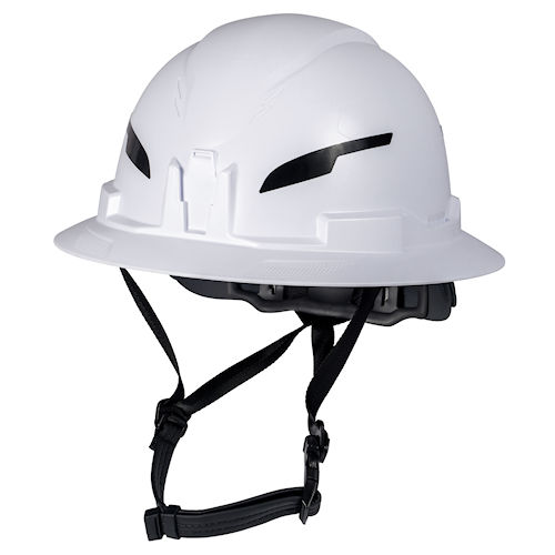 Product image for Klein 60400T2 Type-2 Hard Hat, Non-Vented Full Brim Style, White