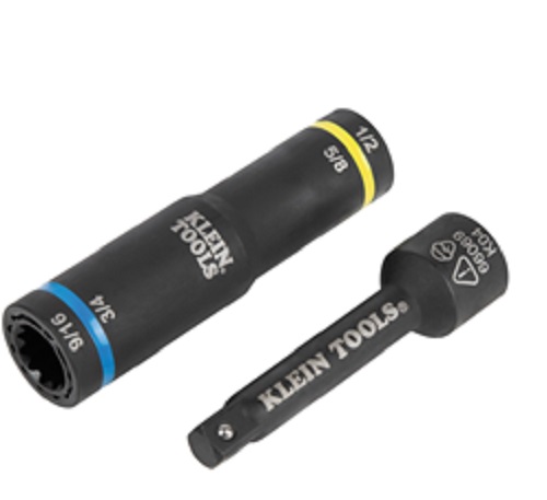 Product image for KLEIN 66009 4-In-1 Flip Quad Socket