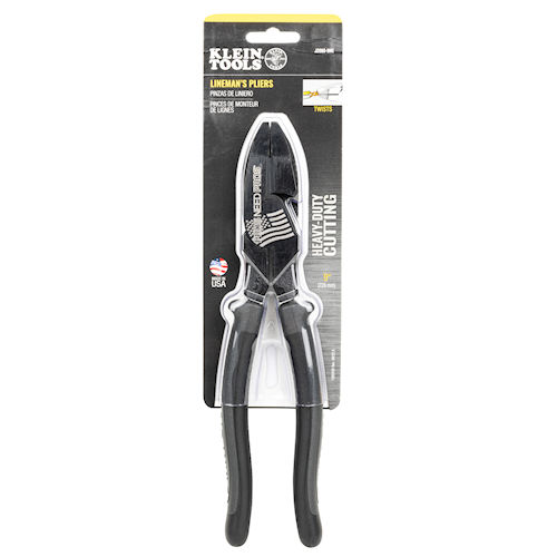 Klein SPLJ20009NEBLK 9" Journeyman&#8482; Lineman's Pliers, Black Handles, Pros Need Pros&#174; (Sonepar Exclusive)