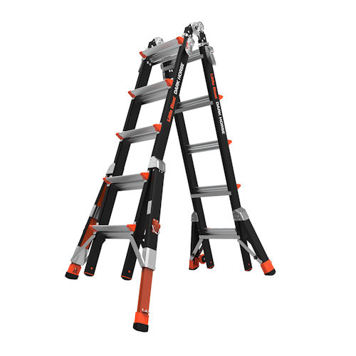 Product image for Little Giant 15145-801 DARK HORSE™ 22ft Fiberglass Atriculated Extendable Ladder, ANSI IA, 300lb Rated