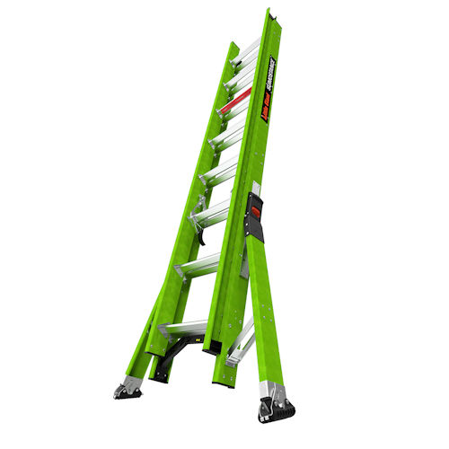 Product image for Little Giant 18816 SumoStance® 16ft Fiberglass Extension Ladder, ANSI IA, 300lb Rated