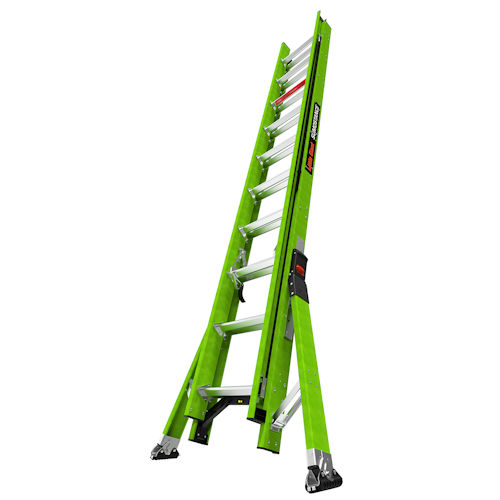 Product image for Little Giant 18820 SumoStance® 20ft Fiberglass Extension Ladder, ANSI IA, 300lb Rated