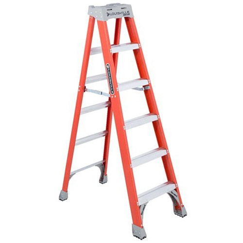Product image for L-VIL. FS1506-L097 6FT FBRGLS STEP LADDER (MILLER ELECTRIC-WJAX)