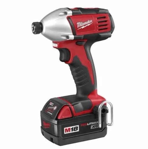 Product image for Milwaukee 2650-22 M18 1/4 Hex Impact Driver with 2 Battery