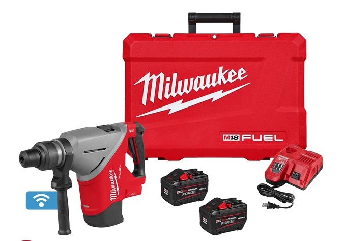 Product image for MILWAUKEE 2918-22HD M18 FUEL 1-3/4" SDS MAX ROTARY HAMMER KIT W/ONE-KEY