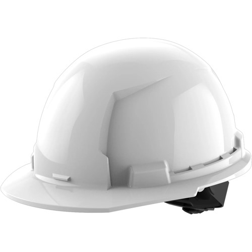 Product image for MILW 48-73-1100-FISKELECTRIC WHITE FRONT BRIM HARD HAT W/4PT RATCHETING SUSPENSION TYPE 1 CLASS E CUSTOM LOGO FISK ELECTRIC